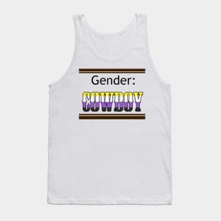 Gender: COWBOY - Enby Colors Tank Top